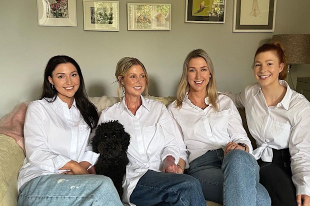 Leane Flynn with her three daughters.