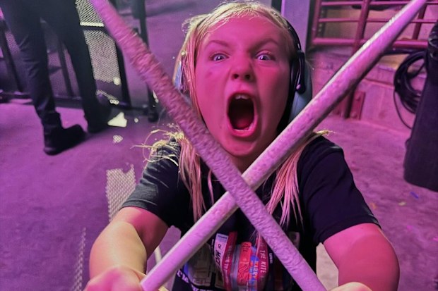 Pink's son Jameson, 7, makes his drumming debut at the final show of his mum's tour. 