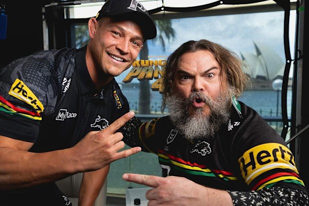 Jack Black and Penrith Panthers for Kung Fu Panda 4 