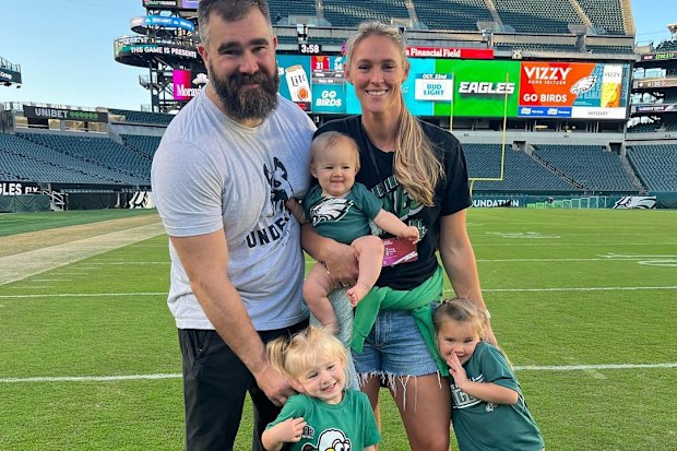 Kylie Kelce and Jason Kelce