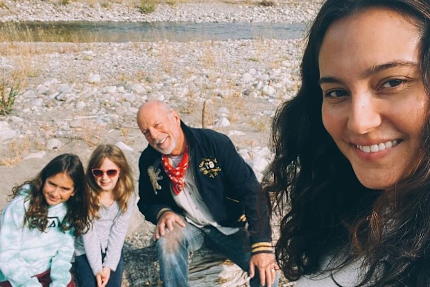 Emma Heming and Bruce Willis with their children