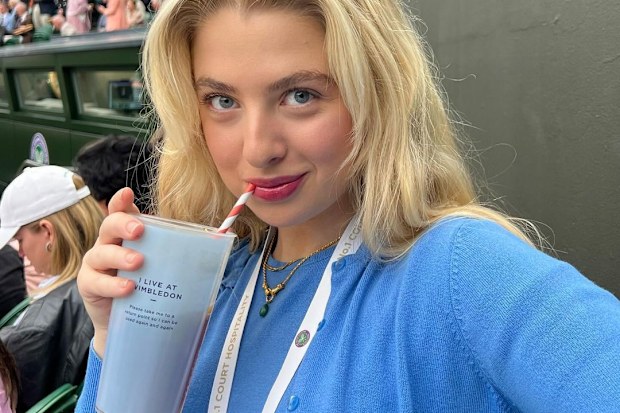 Anais Gallagher, the daughter of Oasis' Noel Gallagher, at Wimbledon