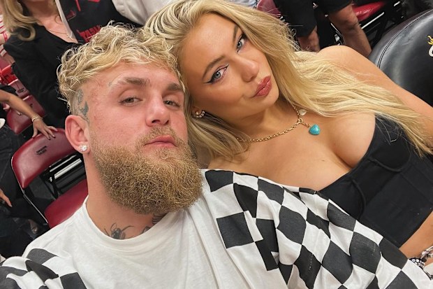 YouTube star Jake Paul with his girlfriend Jutta Leerdam.