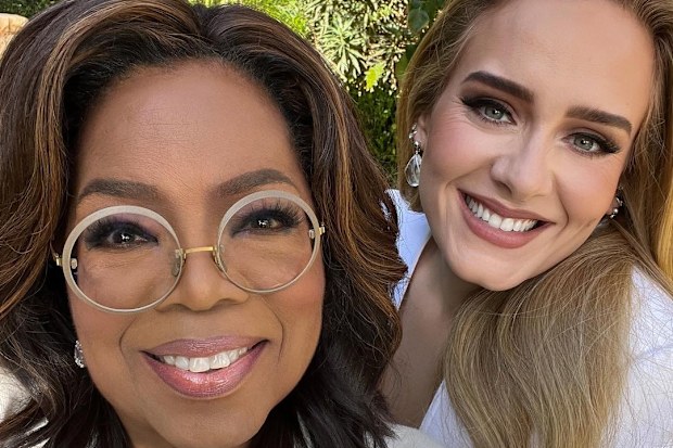 Oprah Winfrey interviewed the singer for her TV special Adele: One Night Only.