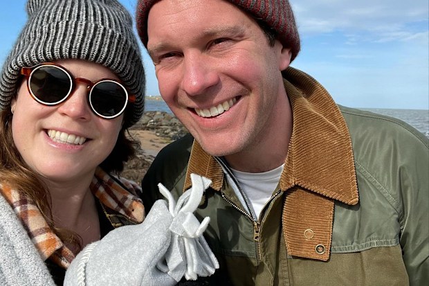 Princess Eugenie with husband Jack Brooksbank and their son August