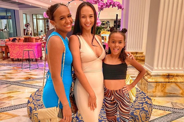 Kat Clark with her two daughters, Latisha (left) and Deja (right).