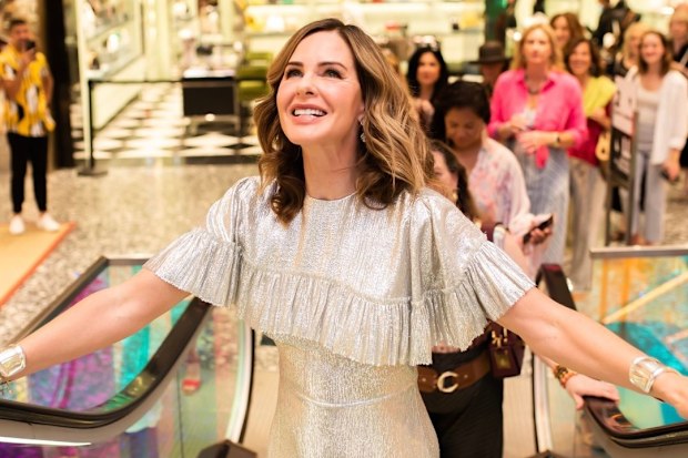 Trinny Woodall attends the opening of one of her Trinny London retail locations.