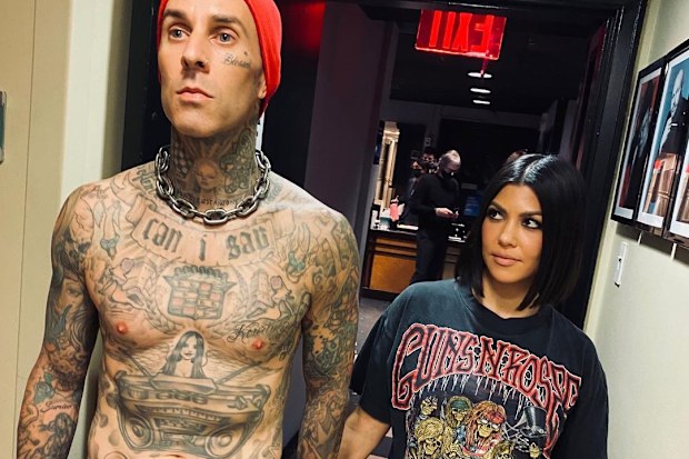 Kourtney Kardashian and Travis Barker. 