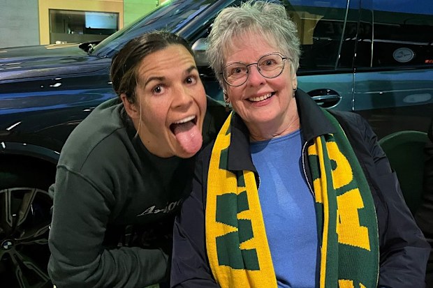 Lydia Williams with her mother Diana.