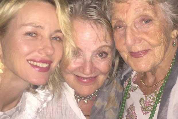 Naomi Watts has shared the loss of her grandmother