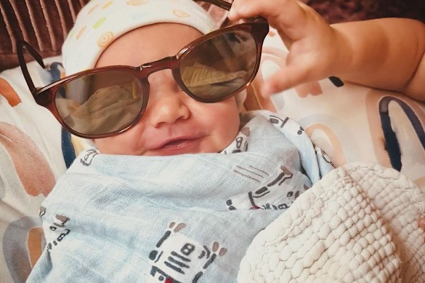 Darren Criss and Mia Swier's new baby, Brother. 
