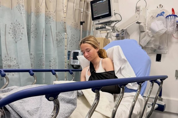 Grace Wahlberg in hospital
