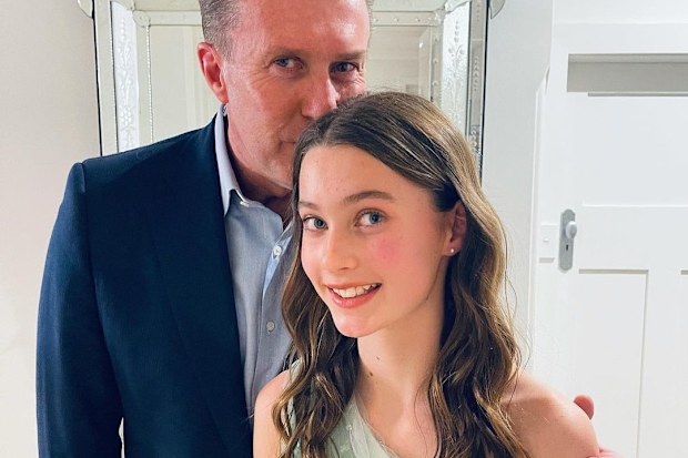 Peter Overton and daughter Giselle. 