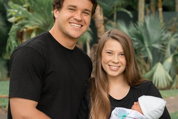 Bindi Irwin and Chandler Powell share new photos of one-week-old daughter Grace