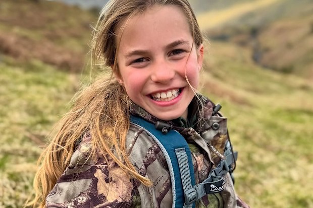 Princess Charlotte in the portrait shared for her 10th birthday, May 2025
