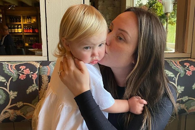 Charlotte Crosby and her daughter Alba