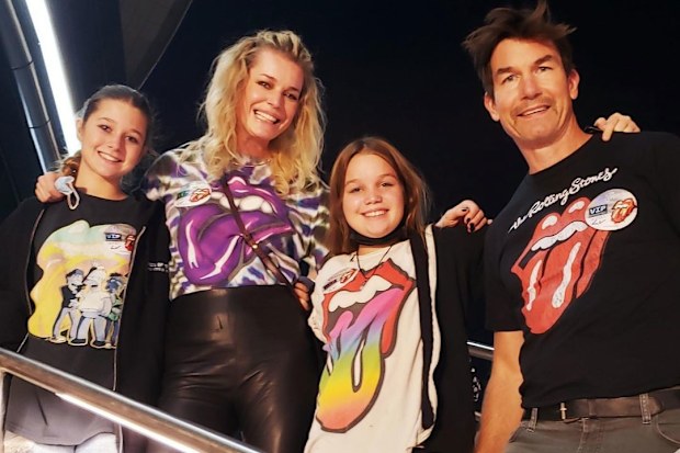 Jerry O'Connell, Rebecca Romjin and kids