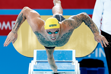 Kyle Chalmers (men's 100m freestyle, men's 4x100m freestyle relay, men's 4x100m medley relay)