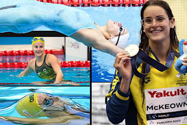 Kaylee McKeown (women's 100m and 200m backstroke, women's 200m individual medley, women's 4x100m medley relay)