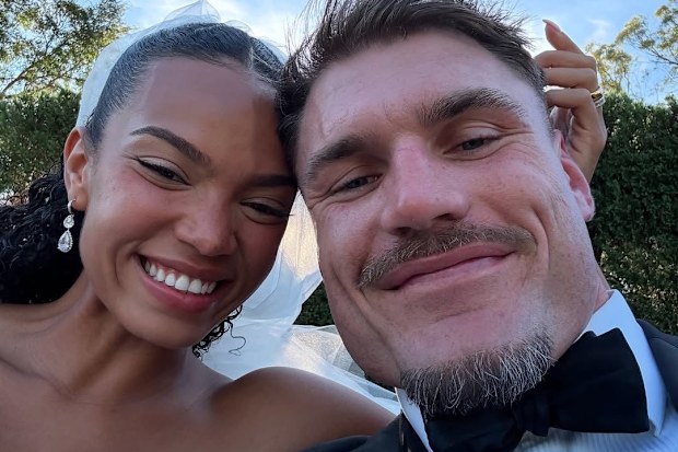 Angus Crichton shares photos from his wedding to partner Chloe