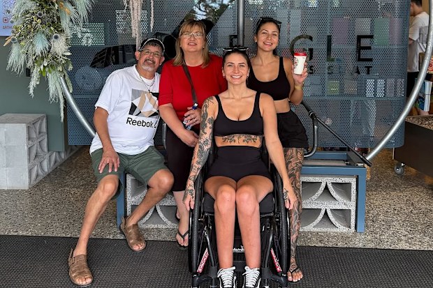 Christina Vithoulkas with family.