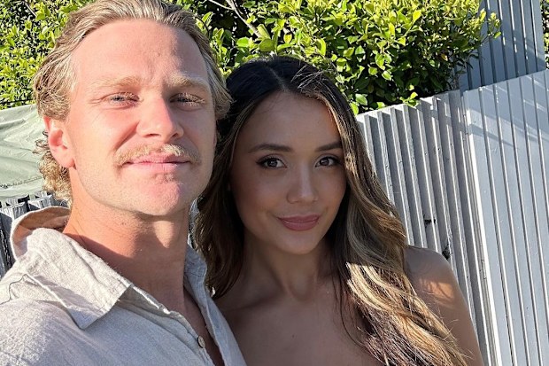 Corey Wagner and Michaela Caione