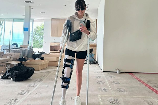 Nina Dobrev shares update after bike injury