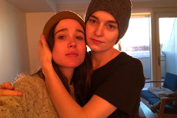 Ellen Page and Emma Portner