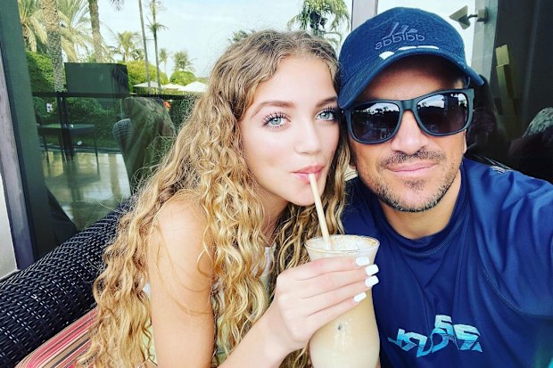 British singer Peter Andre and his daughter Princess.