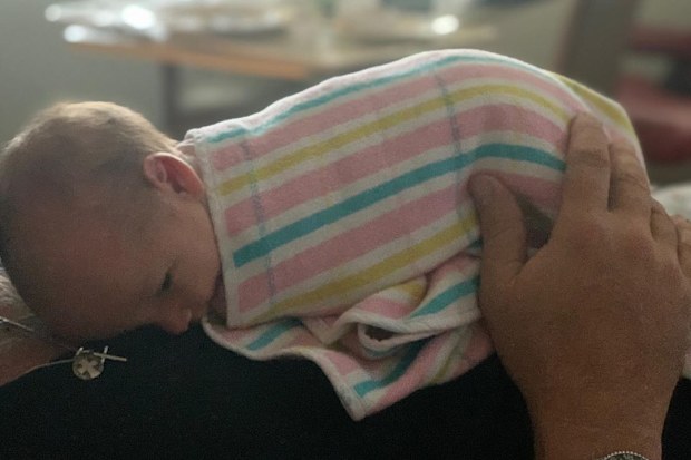 Karl Stefanovic and Jasmine Yarbrough's baby girl, Harper May.