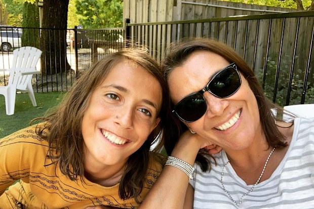 Shelley Ware and her son Taj