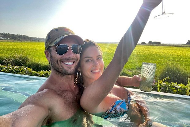 Glen Powell and Gigi Paris