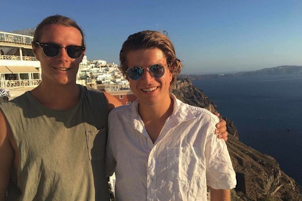 Jackson Harding later met up with his mates to finish the trip through Europe.