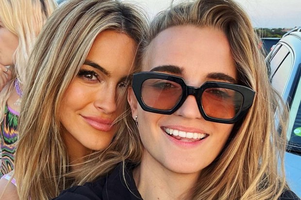 Singer G Flip with partner Chrishell Stause from Netflix series Selling Sunset.