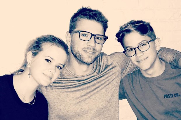 Ryan Phillippe with daughter Ava and son Deacon.