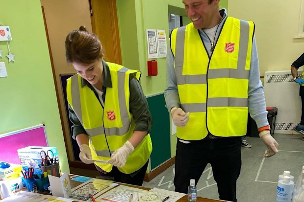 Princess Eugenie and Jack Brooksbank volunteer with Salvation Army during lockdown
