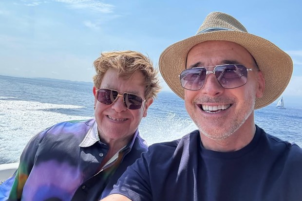 Elton John and husband David Furnis
