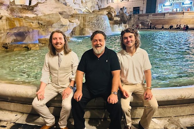 Russell Crowe and sons