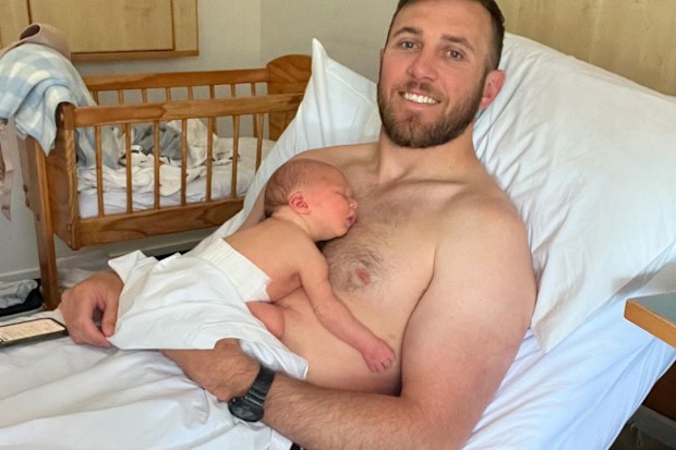 Kurt Capewell and his fiancee Skye have welcomed their first child