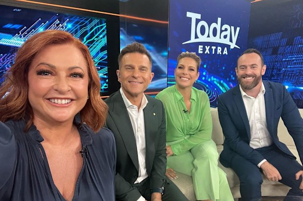 Shelly Horton with David Campbell and Belinda Russell