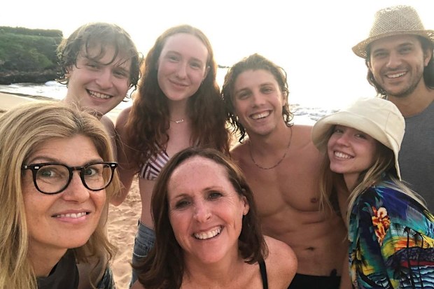 Maui Wildfires white lotus cast Connie Britton, Murray Bartlett, Steve Zahn, Joanne Purdy, Lukas Gage, Sydney Sweeney, Molly Shannon, Fred Hechinger, Jon Gries, Brittany O'Grady and others.