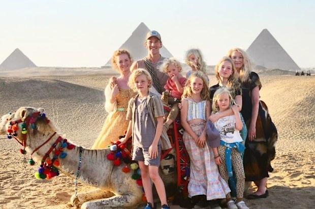 James Van Der Beek on holiday in Egypt with his family