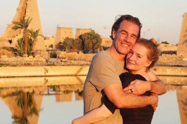 James Van Der Beek on holiday in Egypt with his family