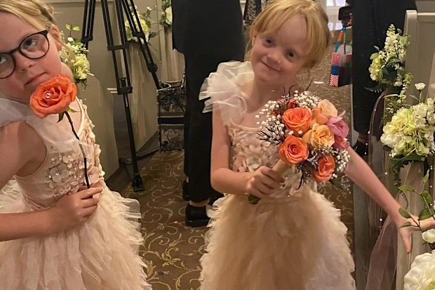Lily Allen shares photos of daughters Ethel and Marnie taken at her Las Vegas wedding in September 2020. 