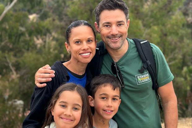 Ben Tate with his daughter Zara, son and wife Lisa