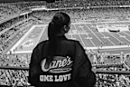 Shanina Shaik at the Super Bowl LIX in New Orleans on February 9, 2025