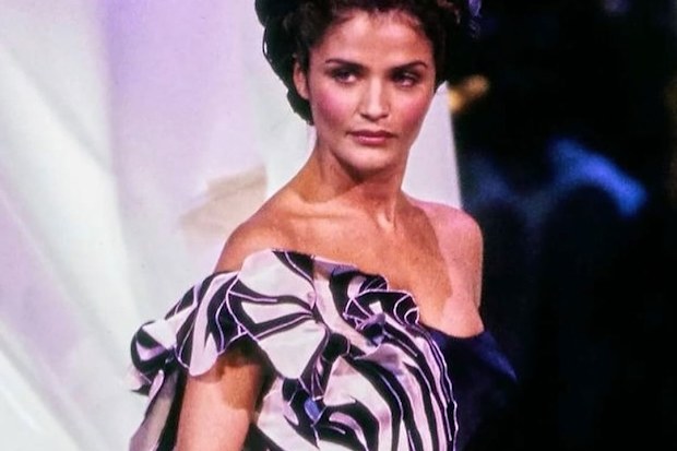 Helena Christensen 1996 runway