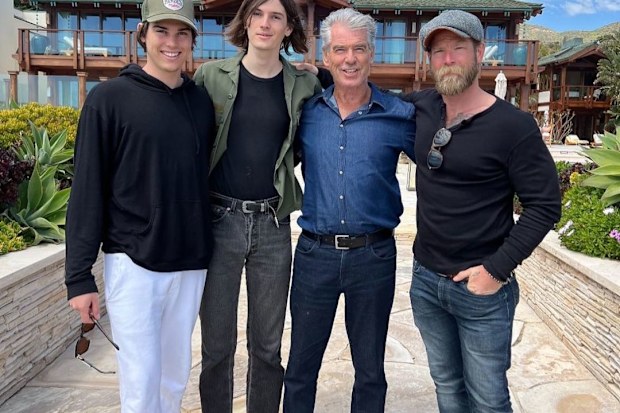 Pierce Brosnan and sons