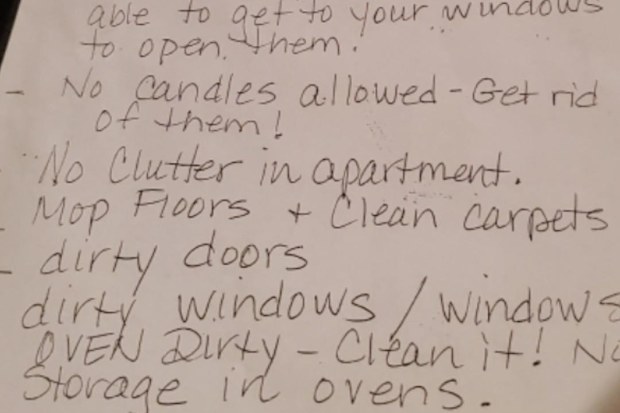 landlord list of demands to tenant