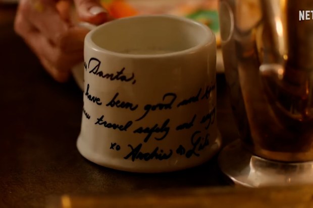 A note to Santa from Prince Archie and Princess Lilibet as seen in the festive-themed episode of With Love, Meghan: Holiday Celebration, coming to Netflix on December 3, 2025.